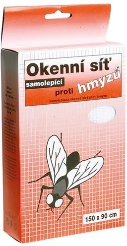 Savaime prilimpantis lango tinklelis nuo vabzdžių 150 × 180 cm (stiklo pluoštas, baltas)