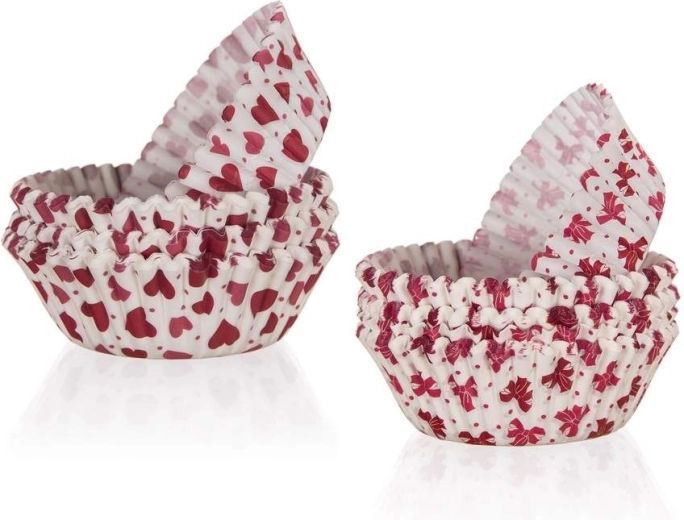 Popieriniai keksiukų formelės muffinams LOVE 8,7 cm, 100 vnt.