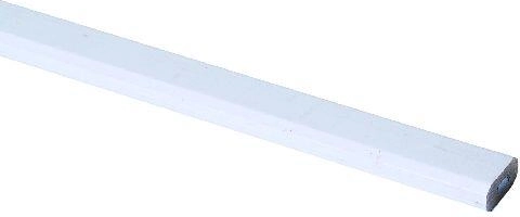Dailidės pieštukas 25 cm HB, baltas (12 vnt.)