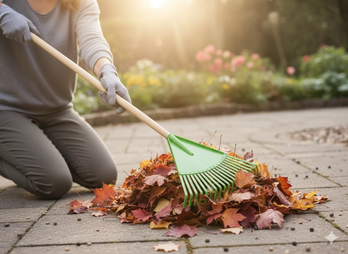 Quick cleanup of leaves and debris