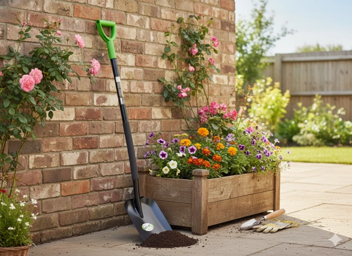 Ergonomic D-handle with anti-slip