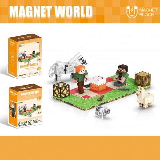 Building Kit Magnet World Picnic Party