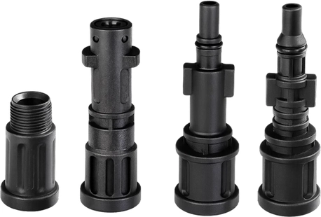 4 adapteriai lengvam prijungimui prie slėginės plovyklos