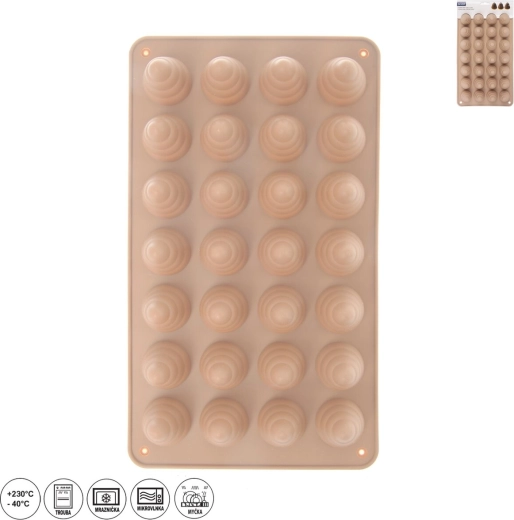 Beige Silicone Honeycomb Mold (28 pcs)
