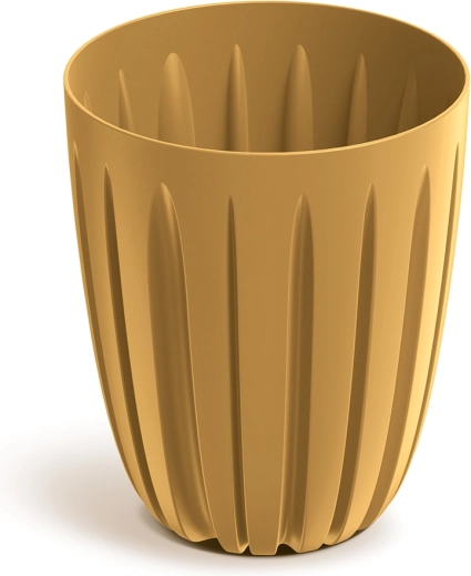 WARIO flower pot 16.3 cm mustard with inner insert