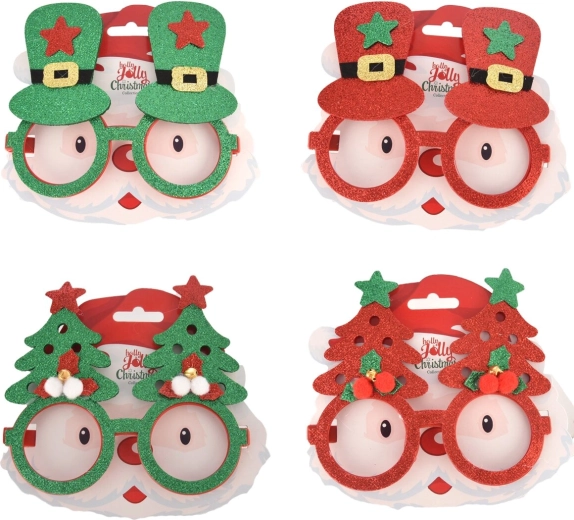 Christmas party plastic glasses – 4 variants