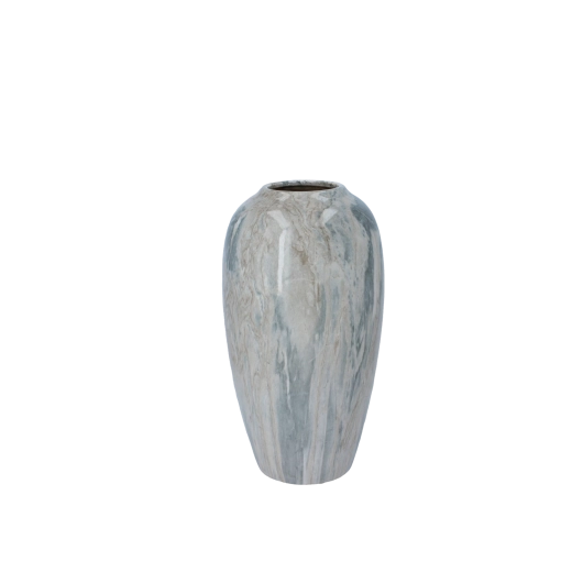 Keraminė vaza su marmuro efektu 14 × 14 × 25,5 cm