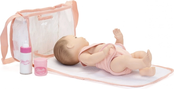 Petitcollin lėlių pervystymo rinkinys su krepšeliu 2in1