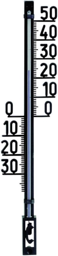 TFA outdoor analog thermometer made of plastic, black