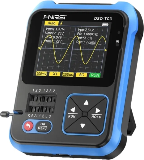 Component tester and measurement connectors