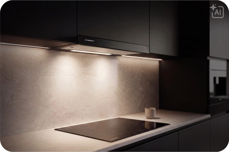 LED cooktop lighting