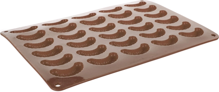 CULINARIA Silicone Crescent Roll Mold, 30 pcs, 35 × 25 × 1.3 cm