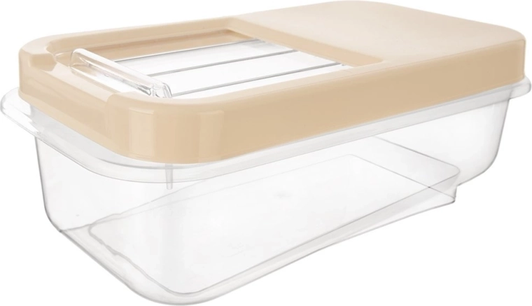 Universal storage box 5 l with sliding lid – beige