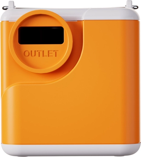 Flextail Nano pump 5c2 nešiojama 3 viename pompa su kempingo šviesa (oranžinė)