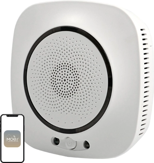 Anglies monoksido detektorius Moes WSS-CO Wi‑Fi – 1 vnt.