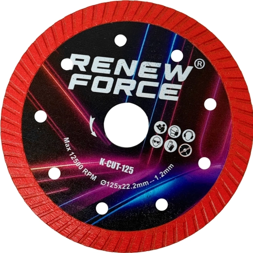 K-CUT 125 mm diamond blade for cutting porcelain stoneware and ceramics