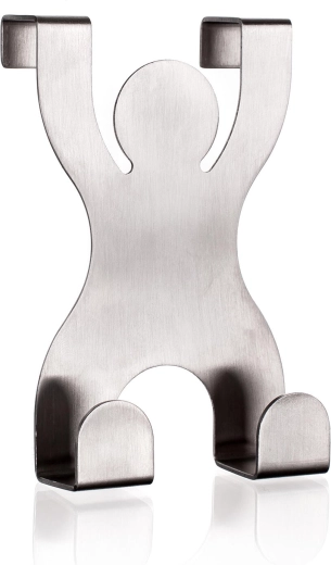 Akcent over-the-door hook with two stainless-steel hooks 11 x 6.8 cm