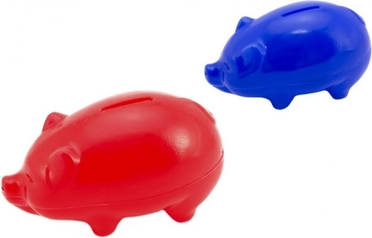 Plastinė taupyklė paršiukas 16 cm, 2 spalvos