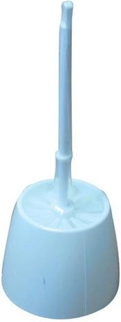 Plastikinis apvalus WC komplektas su šepečiu 8,5 cm