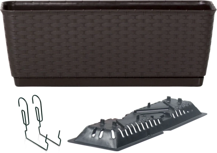 Pakabinamas ratano imitacijos lovelis RATOLLA PW 40 cm – umbra