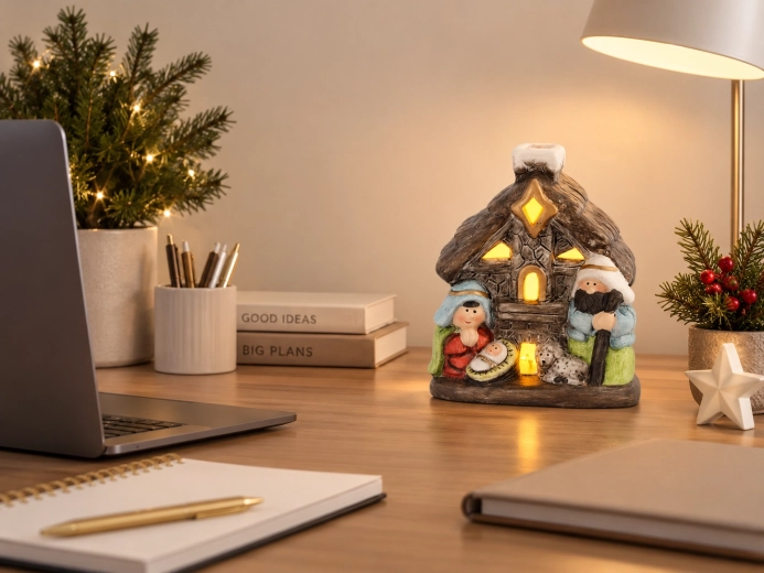 LED apšvietimas jaukiai kalėdinei atmosferai