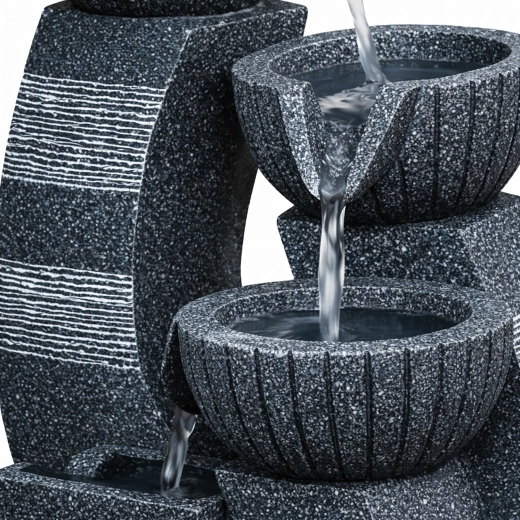 Relaxing cascading flow of water