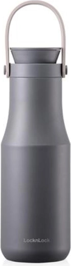 Stainless Steel Thermos with Handle LOCKnLOCK Metro 470 ml Grey