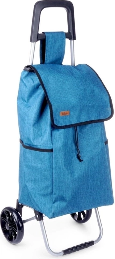 Shopping trolley with blue bag 40 l