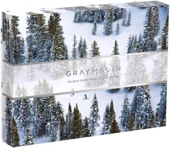Dvipusė dėlionė SNIEGAS GRAY MALIN 500 dalių