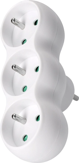 Solight 3-socket splitter, white