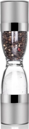 Double manual stainless steel salt and pepper grinder 22 cm Orion