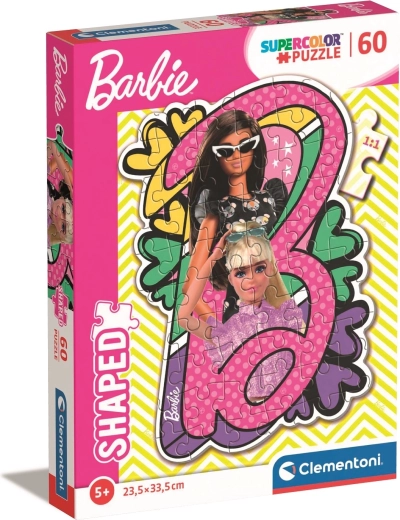60-piece Puzzle – Shaped BARBIE by Clementoni