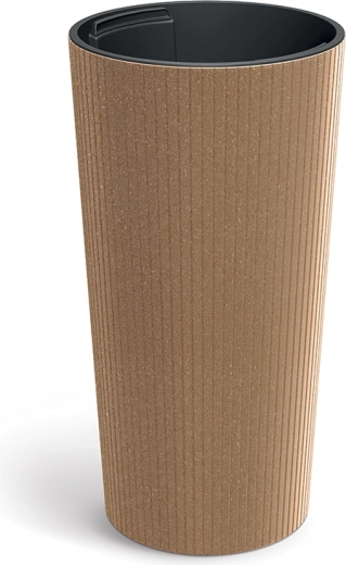 Lamia Slim Eco Wood Flowerpot 25 cm Naturo