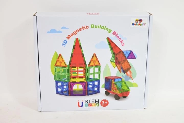 Magnetic 3D Building Blocks – 30 Pieces