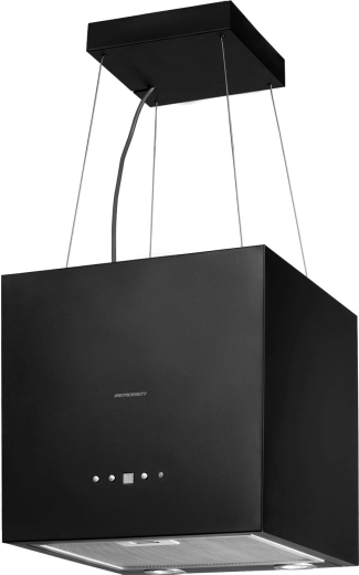 Elegant island design in matte black