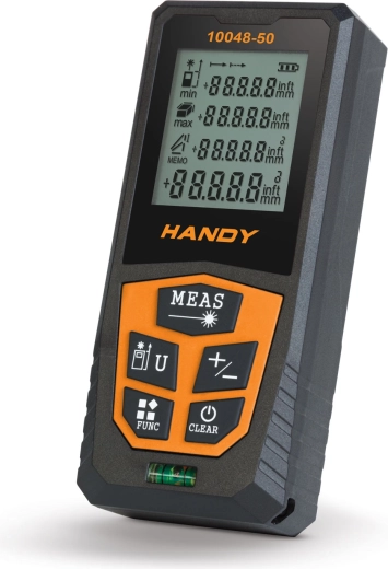 Laser distance meter with a range of 50 m