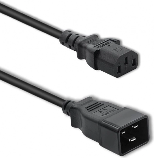 Mains power cable C20 to C13, 1.2 m