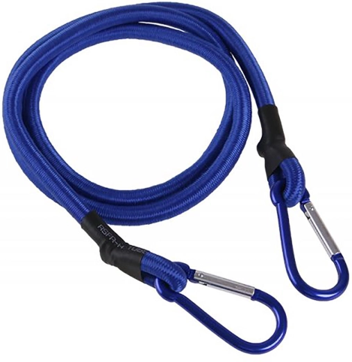 Elastinis tvirtinimo diržas su karabinais 1 m