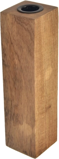 Žvakidė iš mangų medienos ir metalo 20 cm