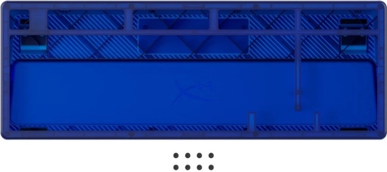 Semi-transparent material for a soft RGB effect