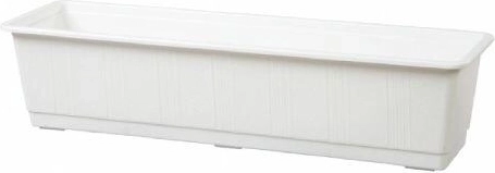 Plastikinis lovelis gėlėms, 50 cm, baltas