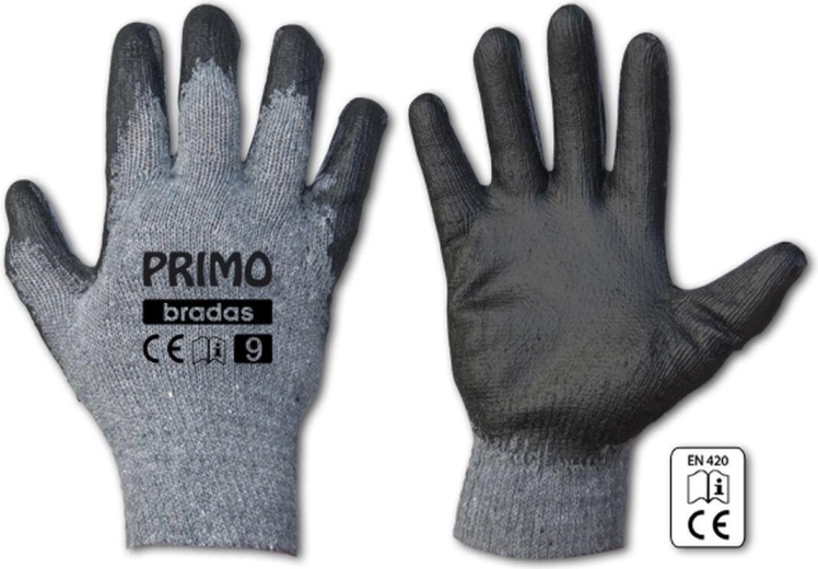 Apsauginės lateksinės pirštinės PRIMO, 8 dydis (M)