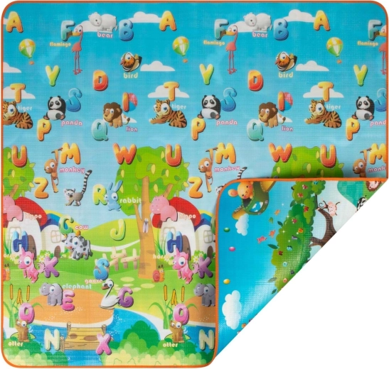 Double-sided colorful XXL crawling mat - 1 piece