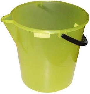 Kibiras 12 l su matavimo skale ir išpylimo snapeliu, plastikas, spalvų miksas