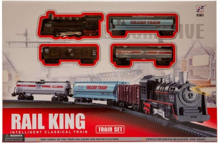 Kolejka – children's train set 21 pieces with light and sound