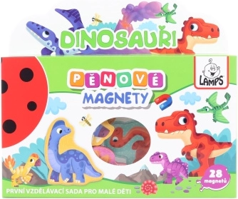 Putų magnetukai „Dinozaurai“ vaikams, 4 mm
