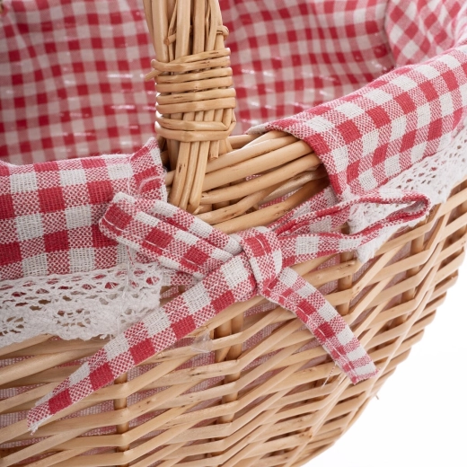 Checkered lining for a nice look and content protection