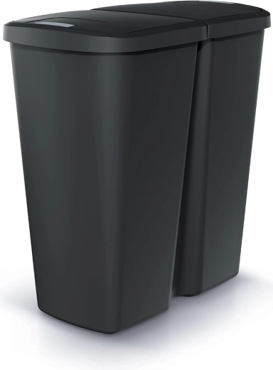 Tvirtas perdirbtas plastikas ir kompaktiška forma