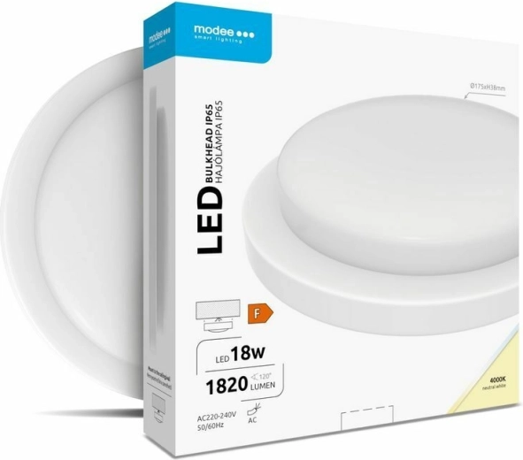 Modee LED ceiling/wall round light 18 W 4000 K 1820 lm, white