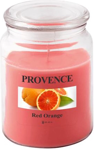 Kvapioji žvakė stiklinėje PROVENCE raudonasis apelsinas 95 val.